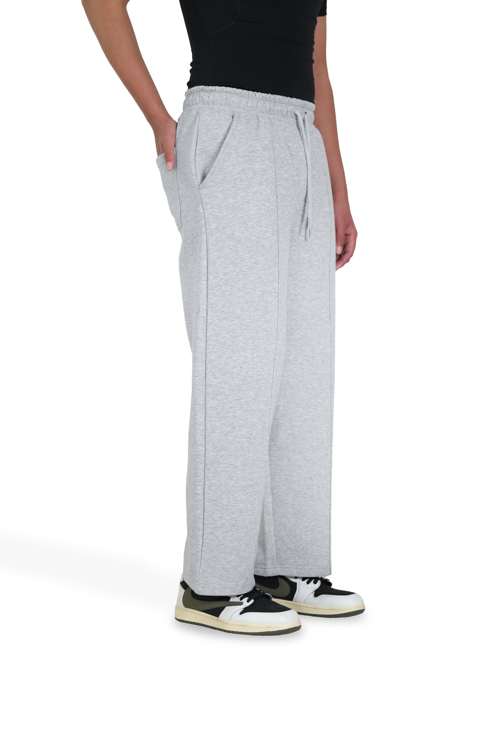 Ash Grey Relaxed Trousers