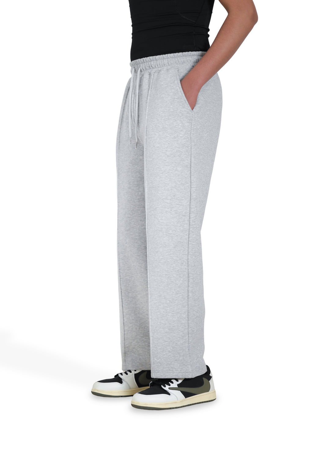 Ash Grey Relaxed Trousers