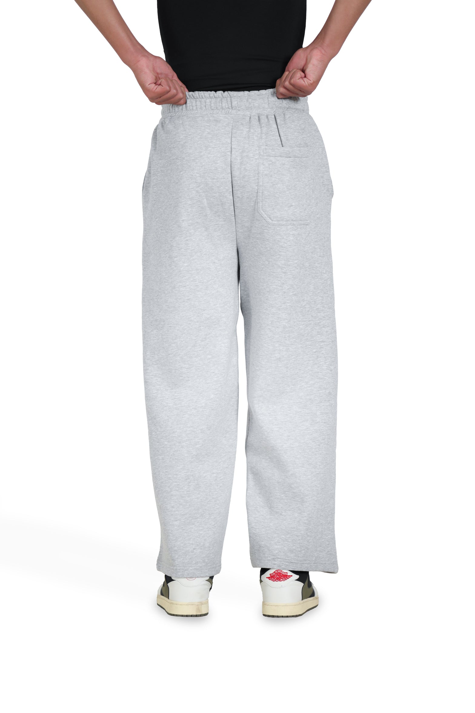 Ash Grey Relaxed Trousers
