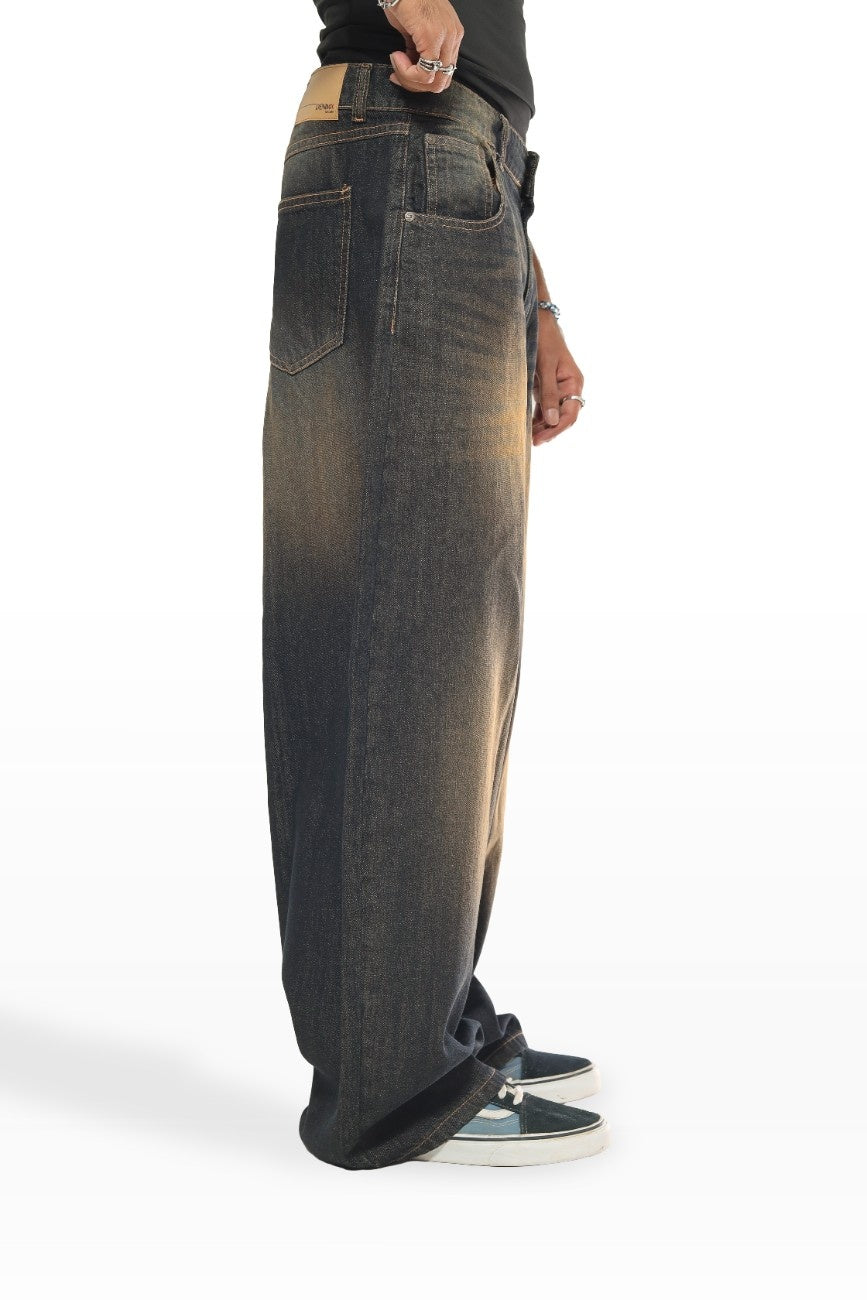 Vintage Burn Fade Denim