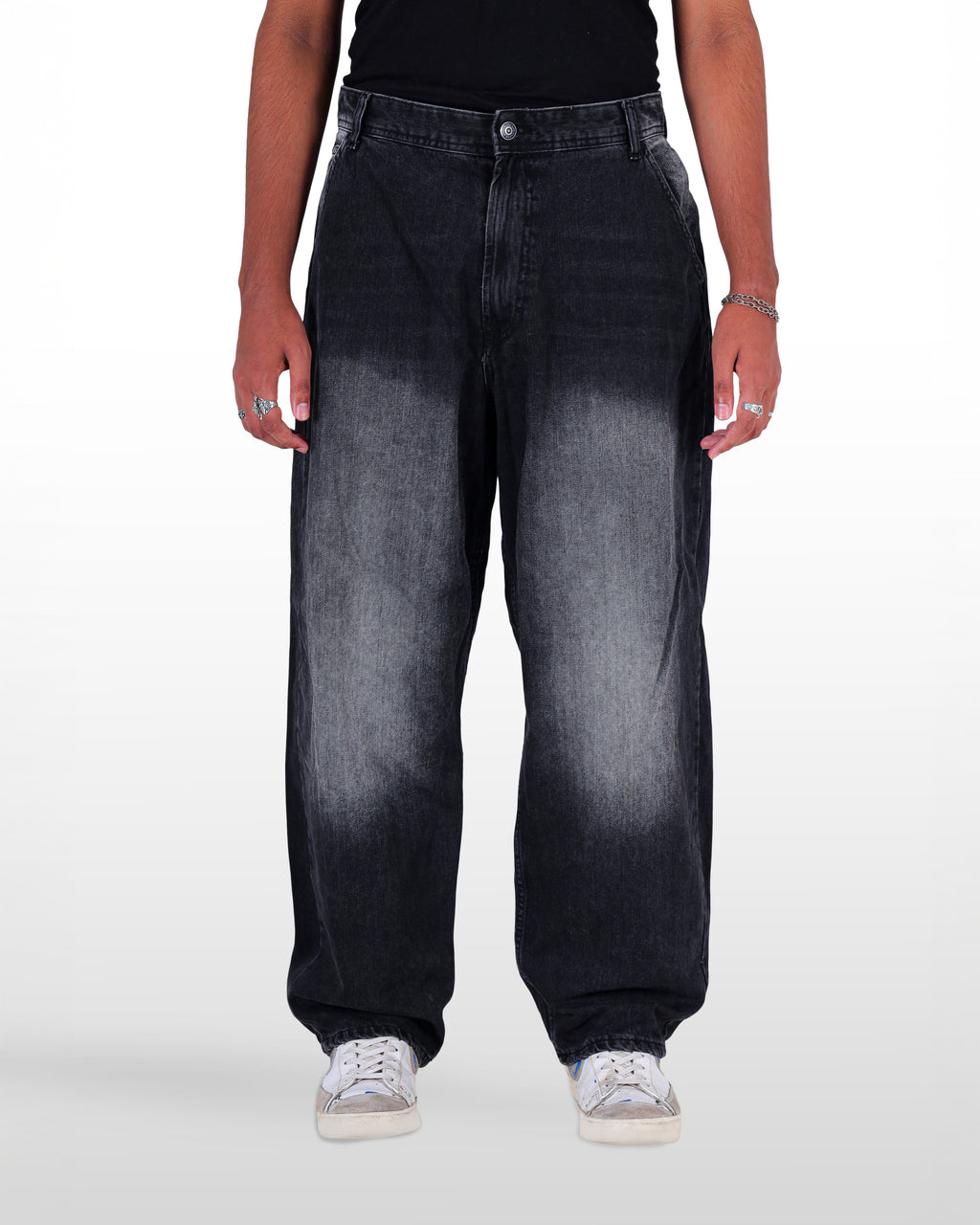 Black acid wash
