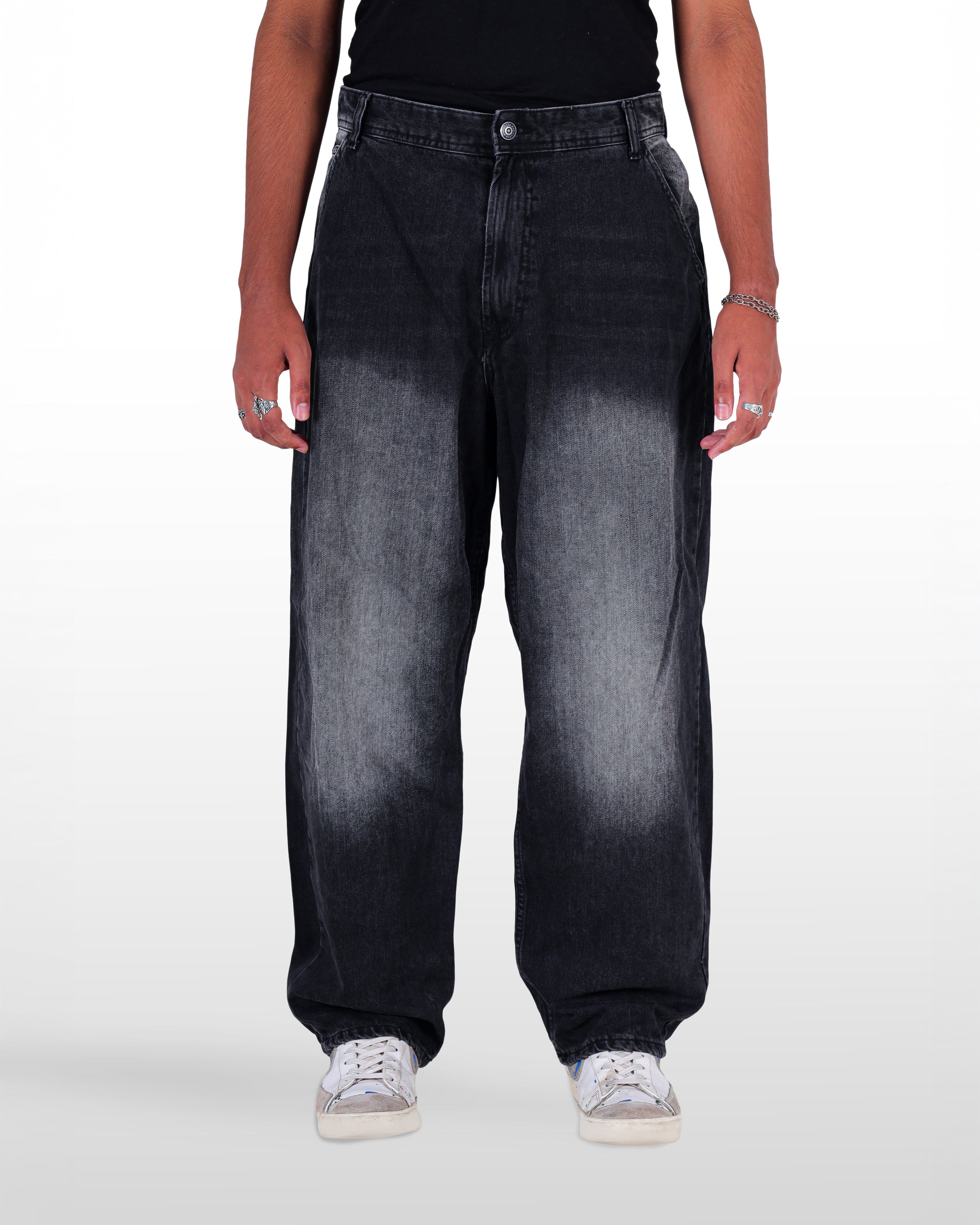 Black acid wash