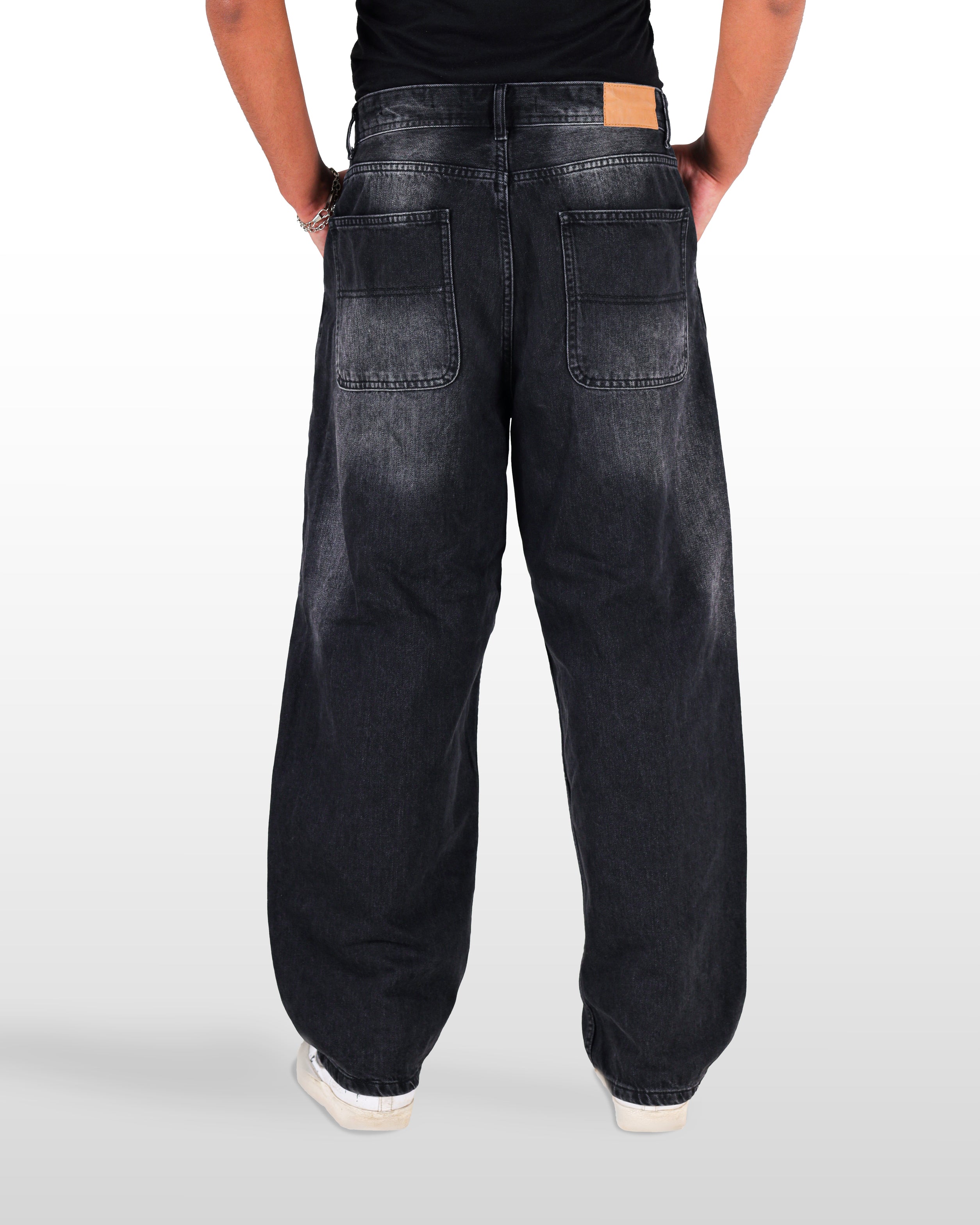 Black acid wash