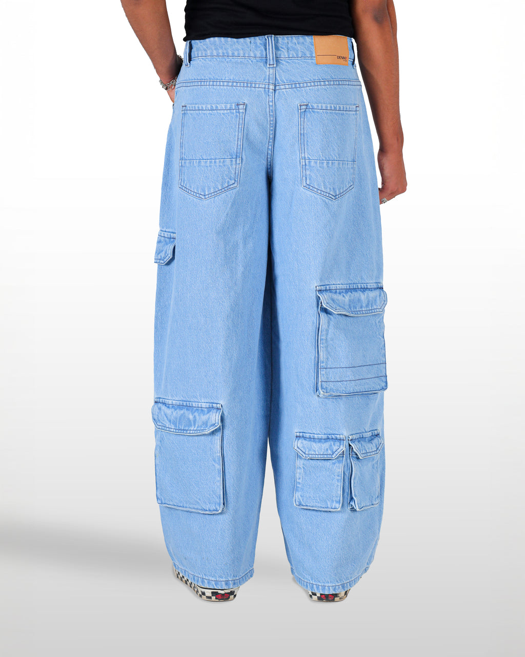 Light blue 10 pockets denim