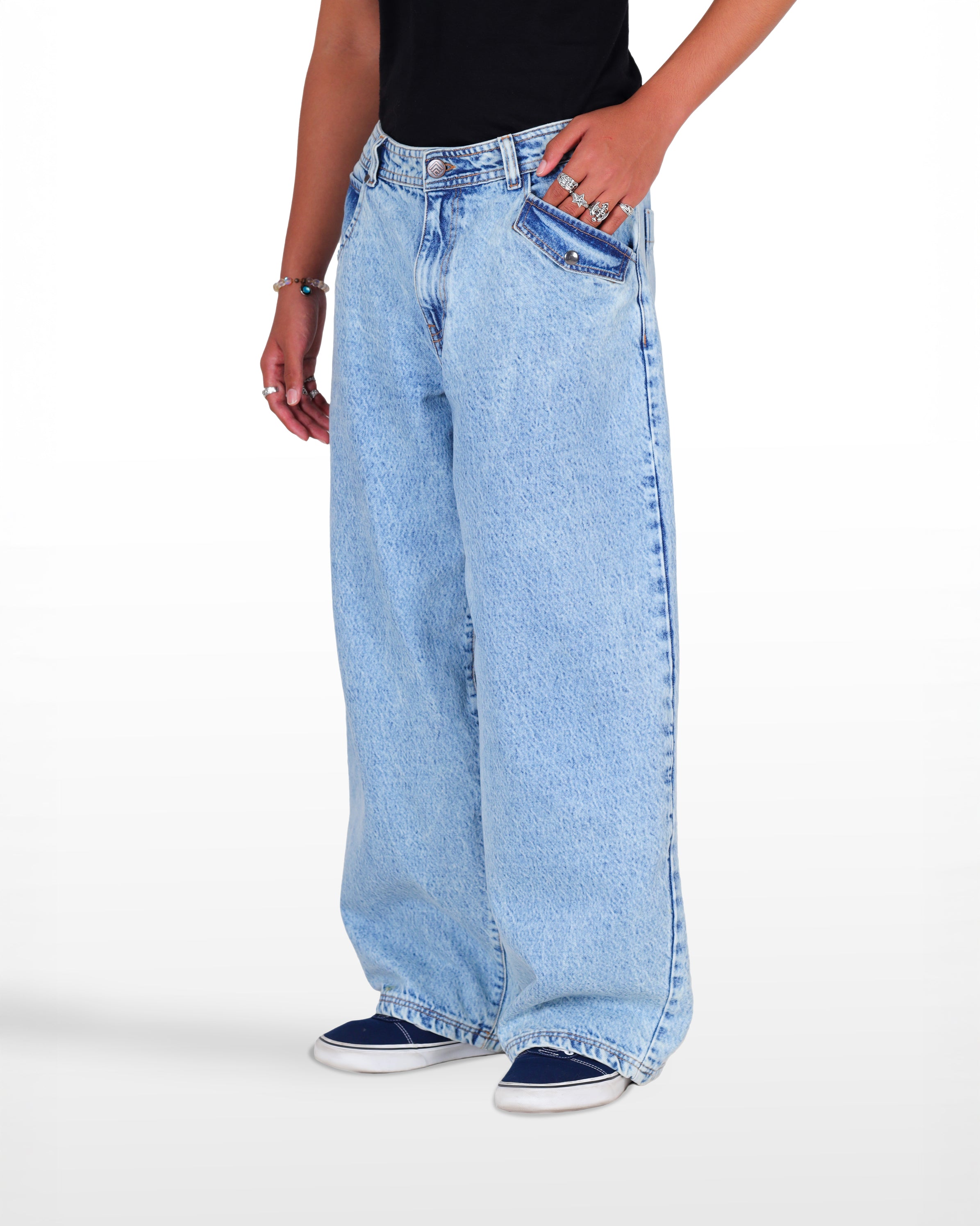 sky blue denim