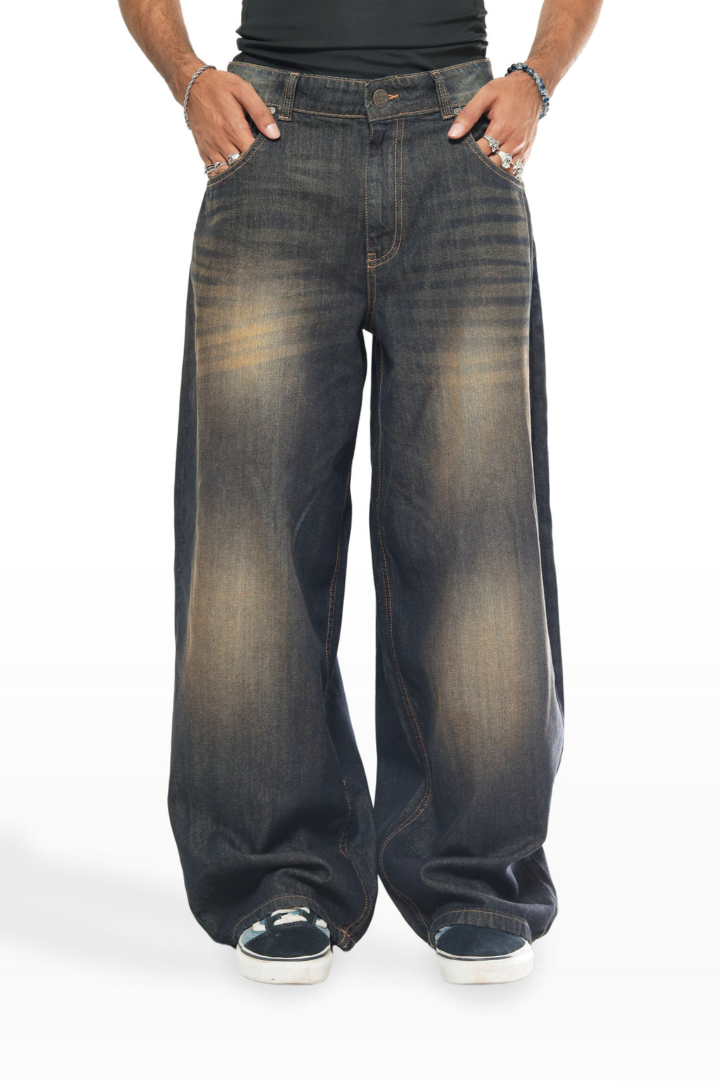 Vintage Burn Fade Denim